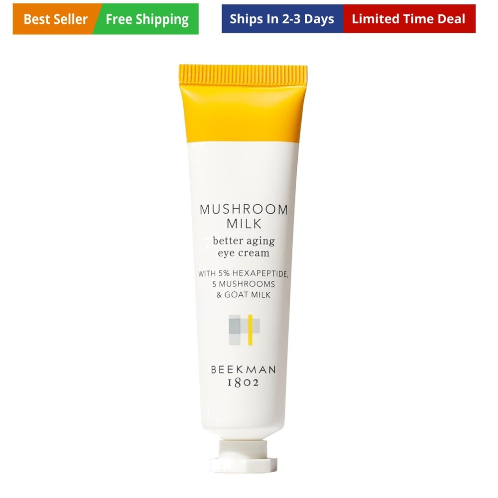 Mushroom Goat Milk Eye Cream – Clinically Proven Anti-Aging Eye Treatment for…