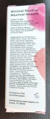 Mad Hippie AHA Exfoliating Peel Serum Glycolique 1.02 oz/ 30 ml