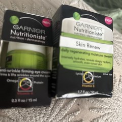 Garnier Nutritioniste Skin Renew Set Moisture Cream & Firming Eye Cream NIB