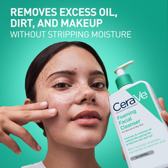 CeraVe Foaming Facial Cleanser Daily Face Wash Oily Skin Oil Control 19 oz