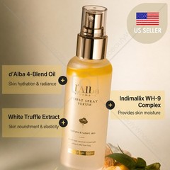 D&rsquo;ALBA PIEDMONT Italian White Truffle First Spray Serum 100mL 3.38 fl oz, Vegan
