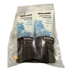 Freeman Basics Anti-Stress Sea Salt Mud Face Mask, 2 Pack, 1.5 fl oz Each