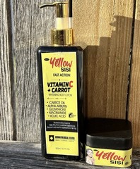 Yellow Sisi Vitamin C Carrot Oil Lotion 500ml + face Cream Set 2 set