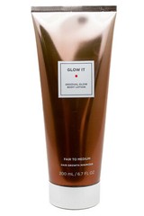 Glow It Gradual Glow Body Lotion Fair to Medium Hair Growth Minimizer 6.7 fl oz
