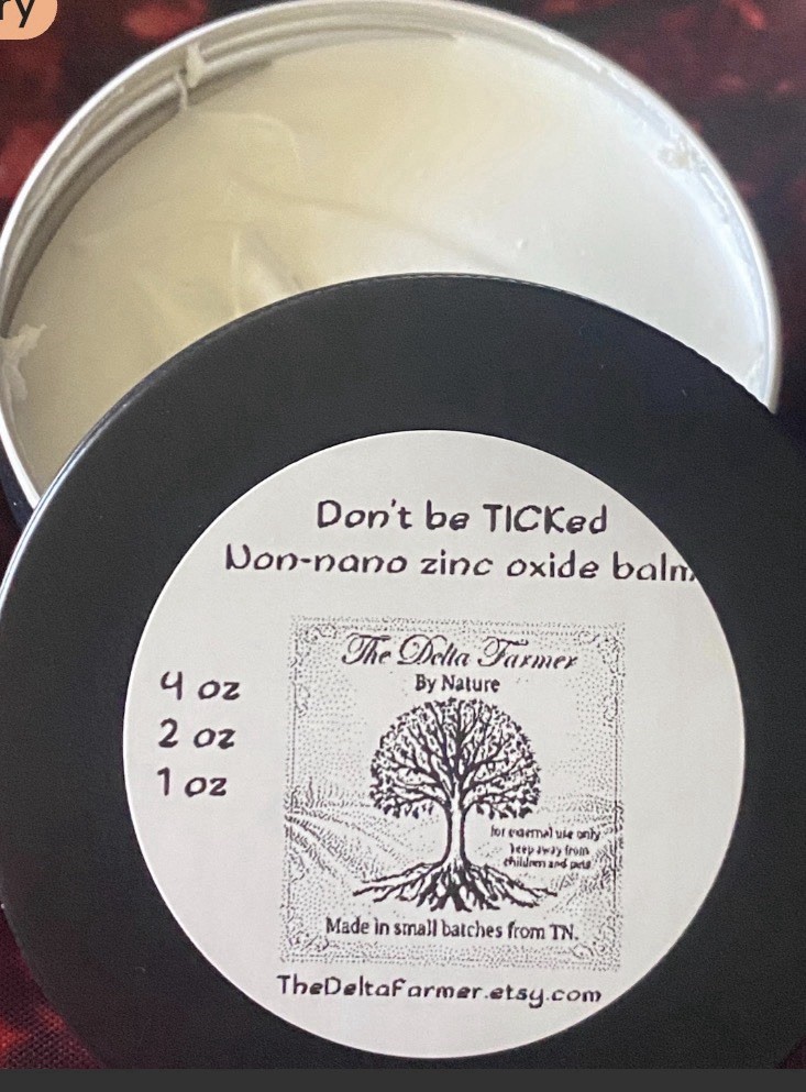 Don&rsquo;t Be TICKed Handmade Tallow Balm with Non-Nano Zinc Oxide 4 Oz