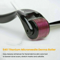 Derma Roller For Hair Loss Beard Growth 540 1.0mm Microneedle Dermaroller