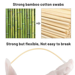500PCS 6&Prime; Long Cotton Swabs in Storage Box – Strong Cotton Swabs with Wooden Sti