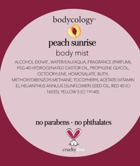 Bodycology PEACH SUNRISE Set 🍑 1-Body Wash 🍑 1- Body Cream 🍑 1-Fragrance Mist