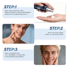 Particle Face Cream For Men 6 In 1 Anti Aging Cream Fights Eye Bags Dark Spots🔥