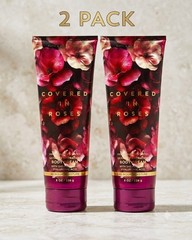 NEW Bath & Body Works 2 PACK Covered In Roses Ultimate Hydration Body Cream 8 oz