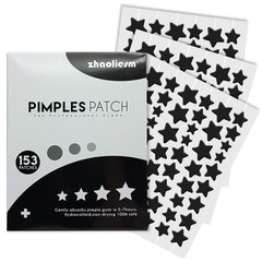 ZHAOLIESM Black Star Pimple Patches for 153 Count (Pack of 1), 153