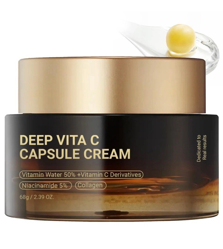 Green Luxe Deep Vita C Capsule Cream Vitamin C Face Moisturizer Gel likeMedicube