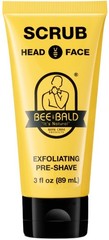Bee Bald SCRUB Exfoliating Pre-Shave for Deep 3 Fl Oz (Pack of 1), Yellow