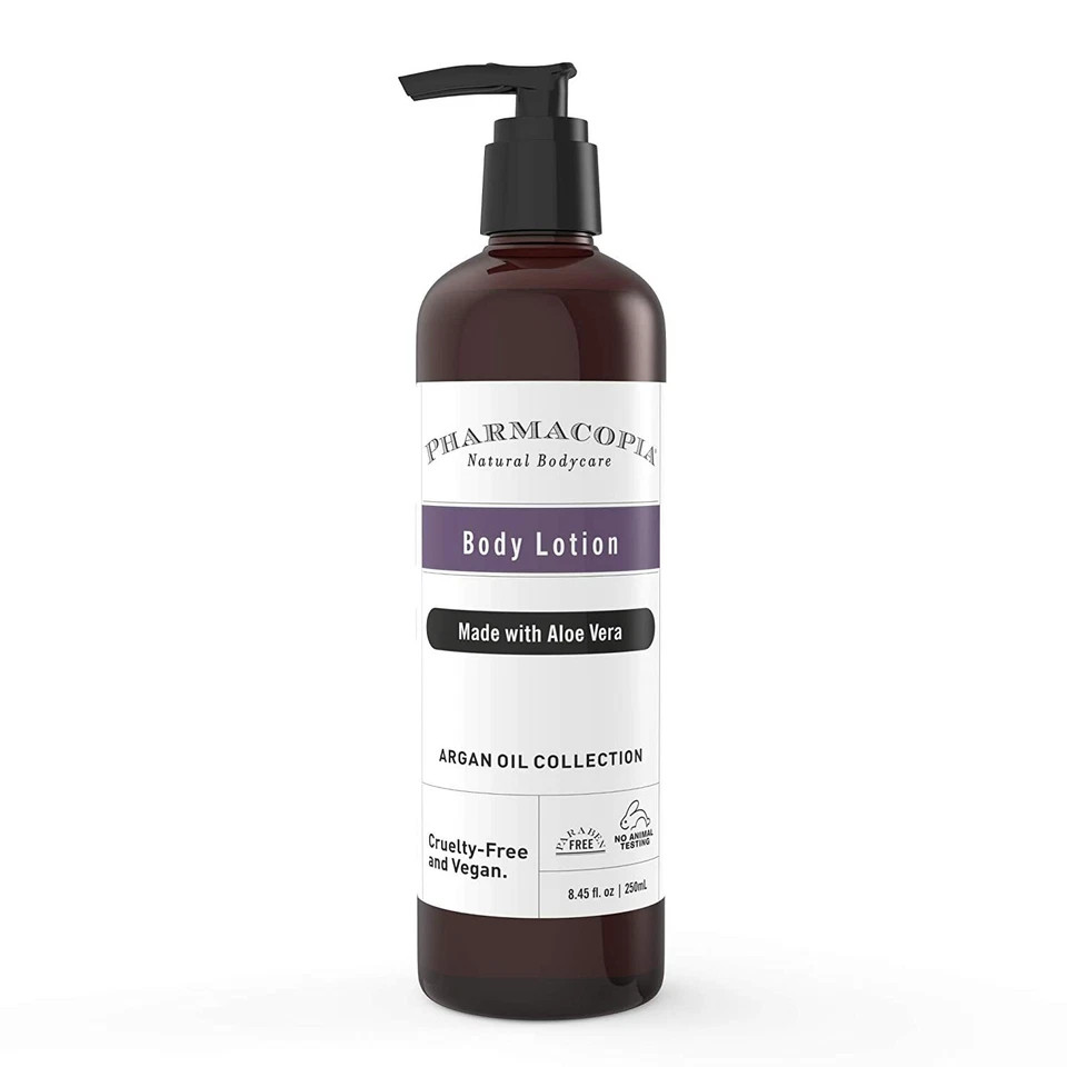 Kimirica Pharmacopia Argan Oil & Aloe Vera Organic Body Lotion, Paraben Free D50