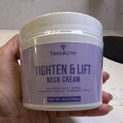 TreeActiv Tighten & Lift Neck Cream Firming Retinol Hyaluronic Acid