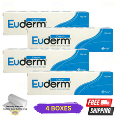 4 X Euderm Cream 45g Relieves Dry Scaly Itchy Irritated Skin & Cracked Heel