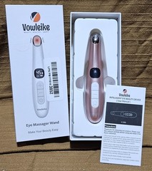 Vowleike Eye Massager Wand for Eye Area, Rechargeable Eye Massager Wand