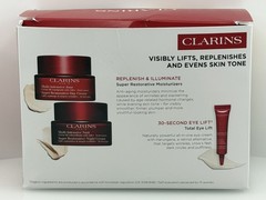 Clarins Super Restorative Age Defense Trio – Day / Night Cream 1.7 oz + Eye Lift