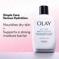 Olay Face Moisturizer, Active Hydrating Beauty 6 Fl Oz (Pack of 1), White