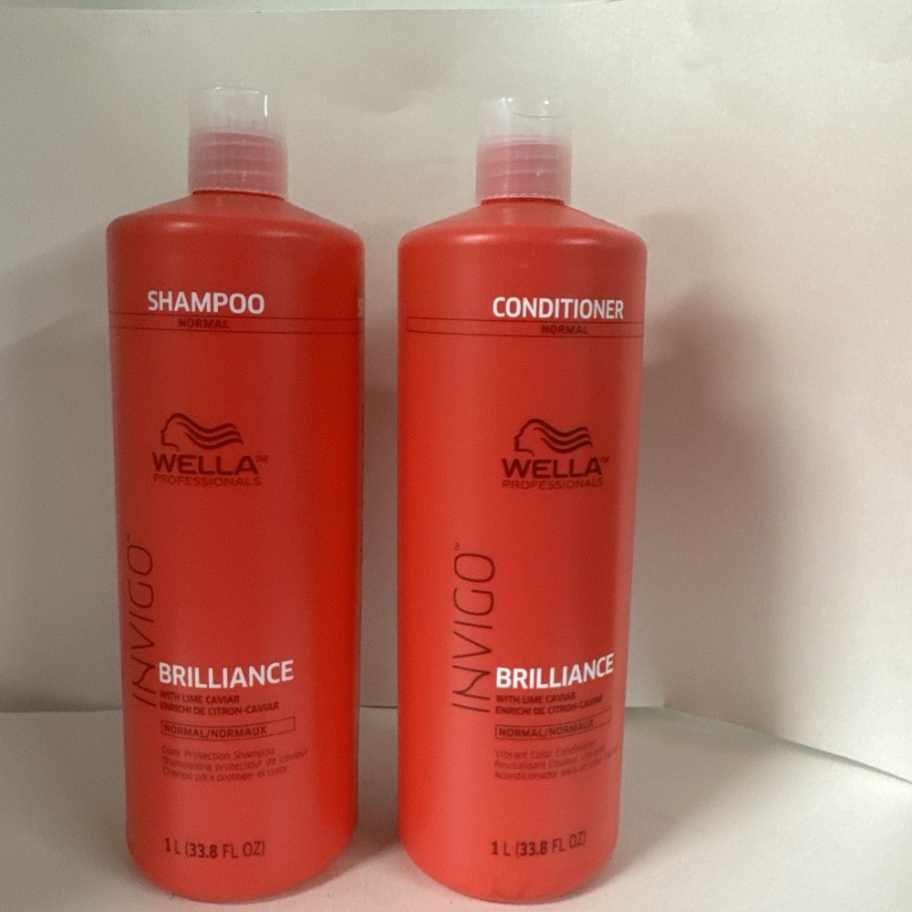 Wella Invigo Brilliance Normal Shampoo Conditioner Duo 33.8oz/1L