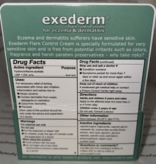 Exederm Flare Control Anti-Itch Cream Eczema & Dermatitis Sensitive Skin Exp5/28