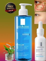 La Roche-Posay: 400ml Purifying Foaming Cleansing Gel+ 30ml Glycolic Serum [USA