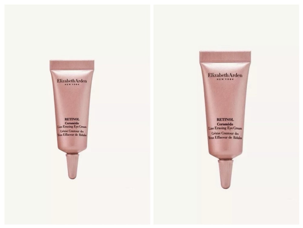 2 Pack Elizabeth Arden Retinol Ceramide Line Erasing Eye Cream 0.17oz / 5ml X 2