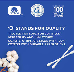 Cotton Swabs Travel Pack – 30 Count, Pack of 1, Blue