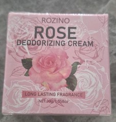 ROZINO Rose Deodorizing Cream 30g Long Lasting Fragrance Moisturizer Pink