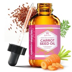 Carrot Seed Oil Pure Cold Pressed Unrefined Moisturizer for Hair Skin Nails 1oz