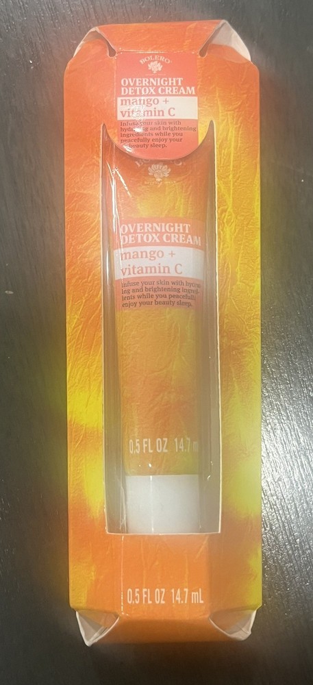 Bolero Over Night Detox Cream Mango & Vitamin C 0.5fl oz (14.7.8ml) *NEW*