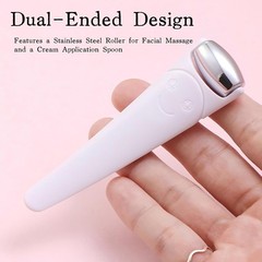Mini Ice Roller for Face and Eyes, Portable Stainless Steel Facial Massage Tool