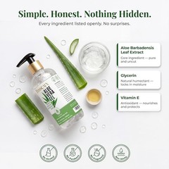 Gentle Aloe Vera Gel 10.14 oz – Organic Hydration for Skin, Scalp & Hair Care
