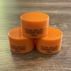 3x Glow Recipe Cloudberry Bright Moisture Cream Mini 10ml/0.33oz Each