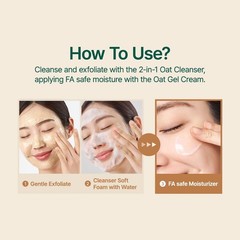 PURITO Oat Velvet Duo, Calming Gel Cream 10.14 Fl Oz (Pack of 1), Duo