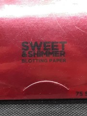 75 Sheets Sweet & Shimmer Makeup Perfect Blotting Paper On the Go Oil Absorbing
