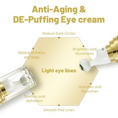 UJHAY 5% Caffeine Eye Cream, Under Serum for Dark 0.5 Fl Oz (Pack of 1)
