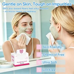 Face Towels,Disposable Clean Towels for Face,100 Count Facial Cleansing