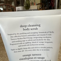 NEW Crabtree & Evelyn Body Scrub Tarocco Orange Eucalyptus Sage 7.9oz Full Size