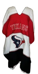 Houston Texans Unisex Adult One Size Zarape Serape Poncho NWOT