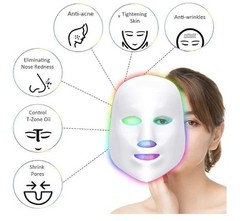7 Color Led Facial Mask – Facial Acne Treatment Face Skin Care Therapy Daily.228