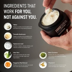 FORGE SKIN® Beef Tallow Balm for Men, Anti-Aging Face Moisturizer, 1.7 Oz
