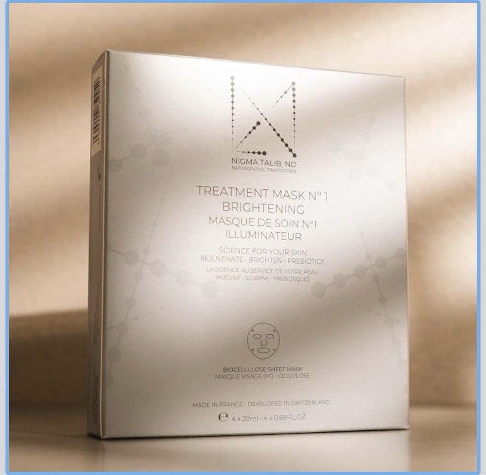 Nigma Talib ND Treatment Mask No.1 Brightening Bio-Cellulose Sheet Mask 4×0.68oz