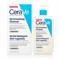 CeraVe SA Smoothing Cleanser Face & Body for Dry Rough Bumpy Skin 16.0 FL OZ