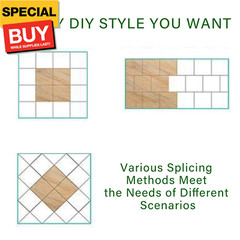 20-Pack Peel & Stick Floor Tiles 12 x 12 inch Vinyl Floor Self Adhesive Waterpro