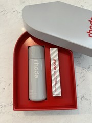 Rhode Holiday Duo – Peppermint Glaze Peptide Lip & Glazing Milk ❄️🥛🎂