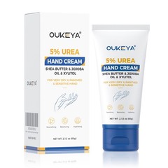 OUKEYA Hand Urea Cream Extra Emollient Cream for Dry & Cracked Skin With 5% Urea