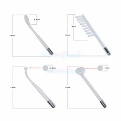 4 PCS Violet High Frequency Electrode Replacement Wands For High Freqeuncy Unit