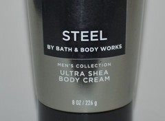 3 BATH & BODY WORKS STEEL MEN&rsquo;S COLLECTION ULTRA SHEA BODY CREAM 8 OZ LOTION
