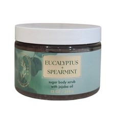 NEW Bath and Body Works Aromatherapy EUCALYPTUS SPEARMINT Sugar Scrub, 13 OZ